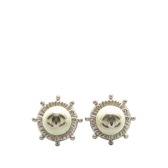 CHANEL Authentic Logo Earrings